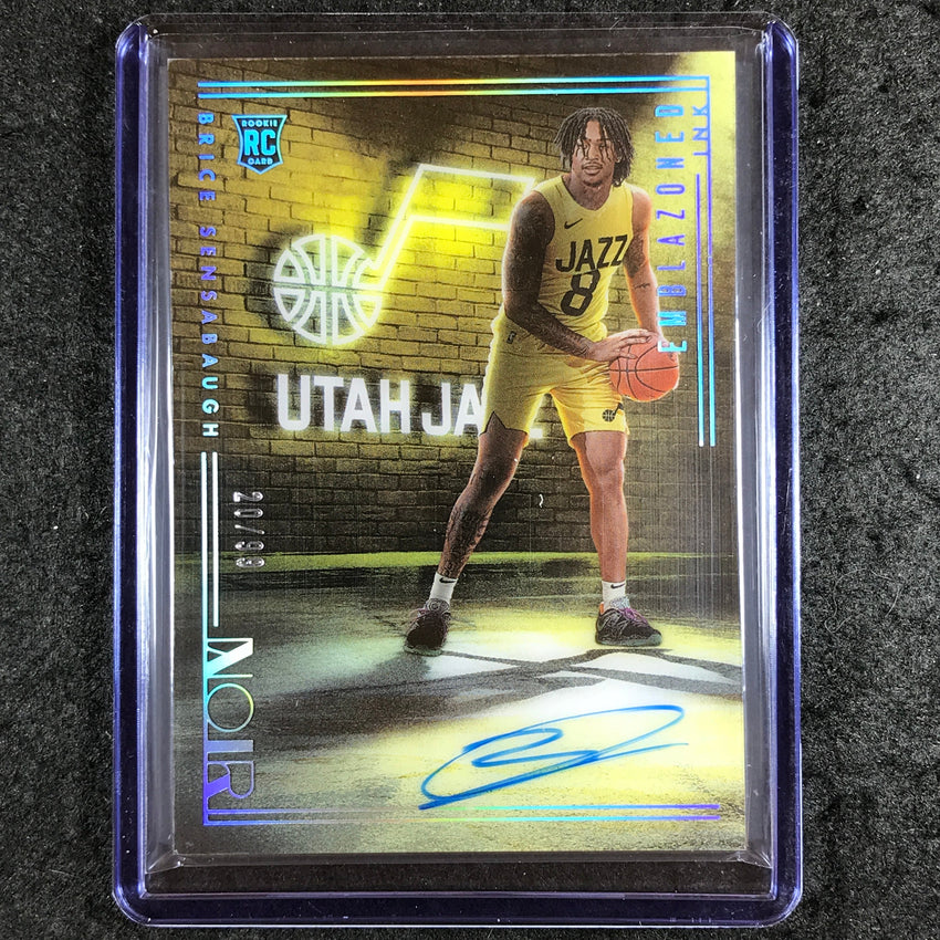 2023-24 Noir NBA BRICE SENSABAUGH Emblazoned Ink Rookie Auto Acetate 20/99
