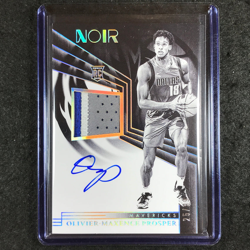 2023-24 Noir NBA OLIVIER-MAXENCE PROSPER Rookie Patch Auto Black and White 25/99