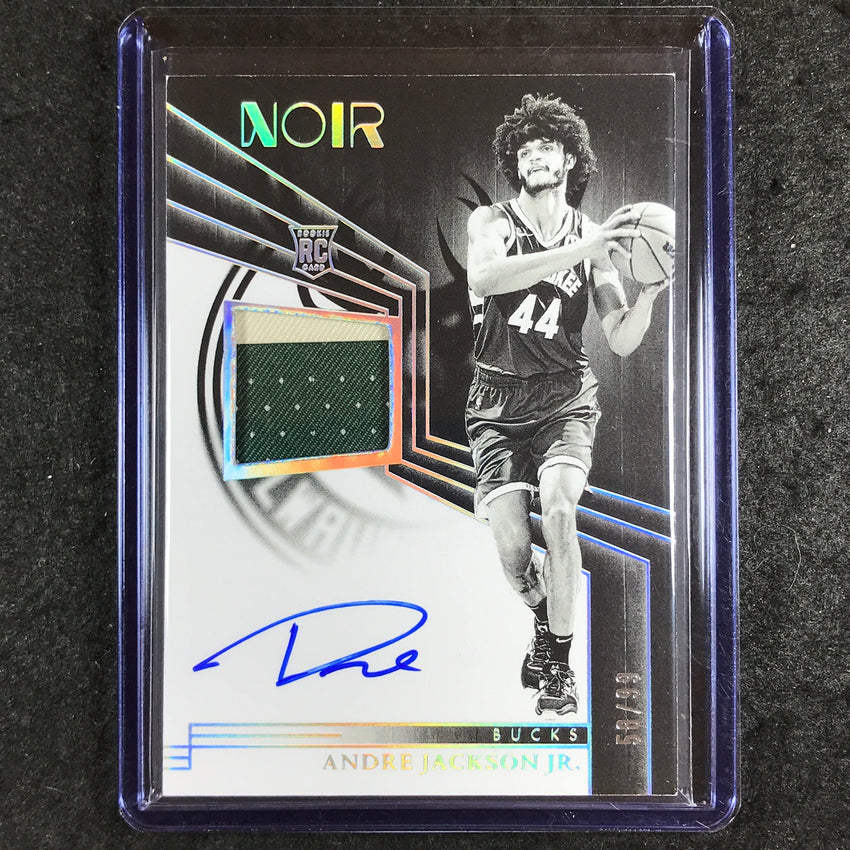 2023-24 Noir NBA ANDRE JACKSON JR. Rookie Patch Auto Black and White 58/99 #327