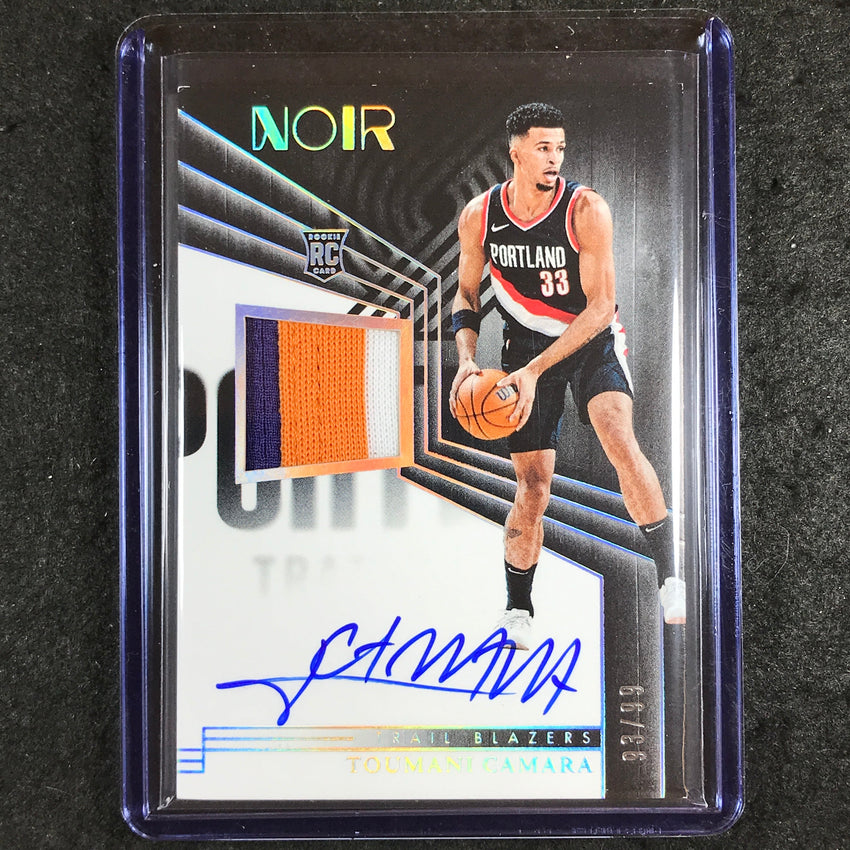 2023-24 Noir NBA TOUMANI CAMARA Rookie Patch Auto Color 93/99 #372