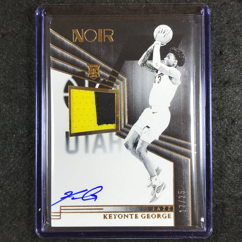 2023-24 Noir NBA KEYONTE GEORGE Rookie Patch Auto Black and White Gold 17/25