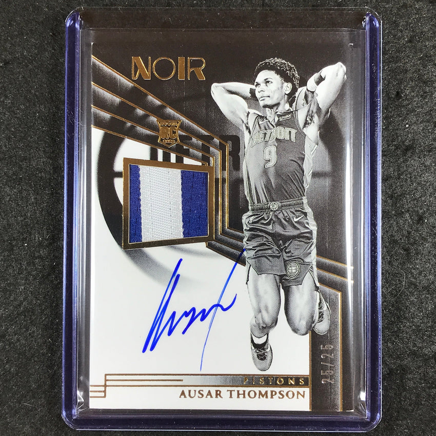 2023-24 Noir NBA AUSAR THOMPSON Rookie Patch Auto Black and White Gold 25/25