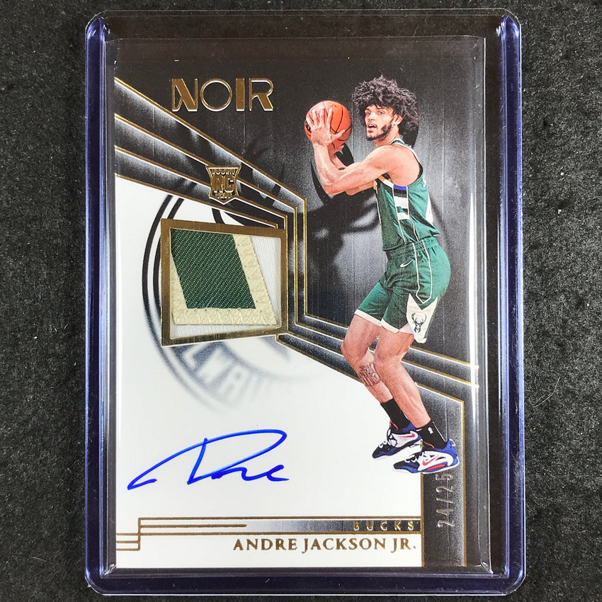 2023-24 Noir NBA ANDRE JACKSON JR. Rookie Patch Auto Black and White Gold 24/25
