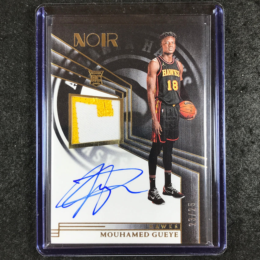2023-24 Noir NBA MOUHAMED GUEYE Rookie Patch Auto Black and White Gold 23/25