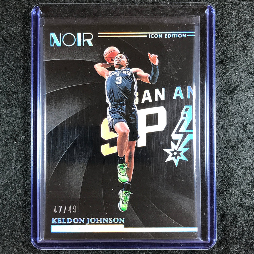 2023-24 Noir NBA KELDON JOHNSON Base Icon Edition Holo Silver 47/49