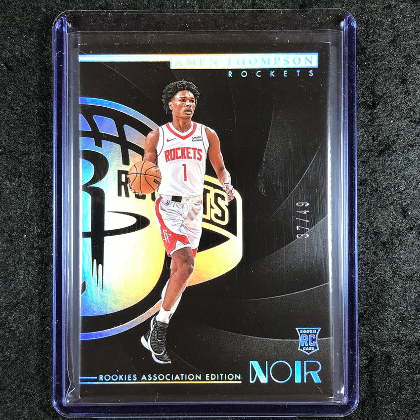 2023-24 Noir NBA AMEN THOMPSON Base Association Edition Rookie Holo Silver 37/49