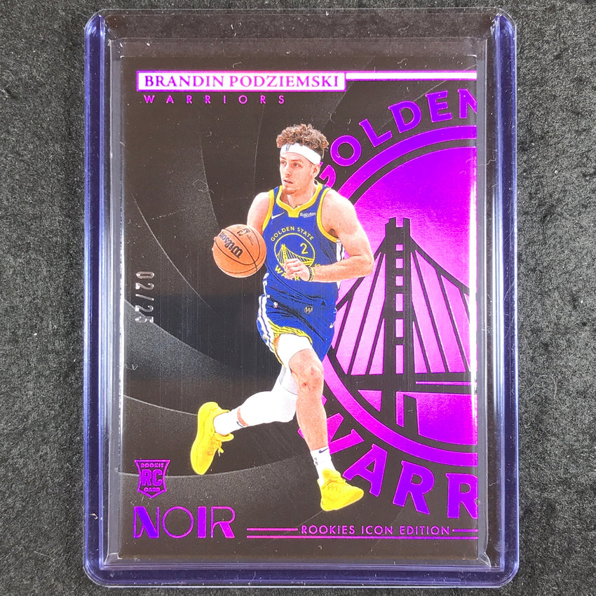 2023-24 Noir NBA BRANDIN PODZIEMSKI Base Icon Edition Rookie Pink 2/25