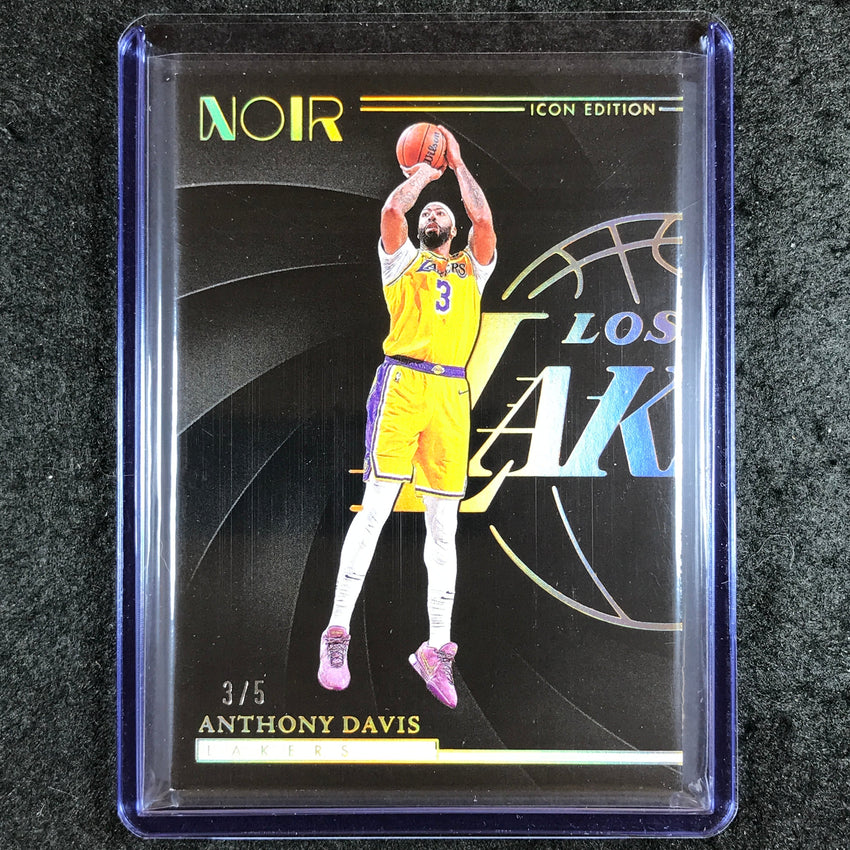 2023-24 Noir NBA ANTHONY DAVIS Base Icon Edition Holo Gold 3/5