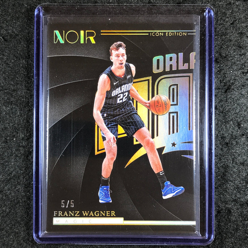 2023-24 Noir NBA FRANZ WAGNER Base Icon Edition Holo Gold 5/5