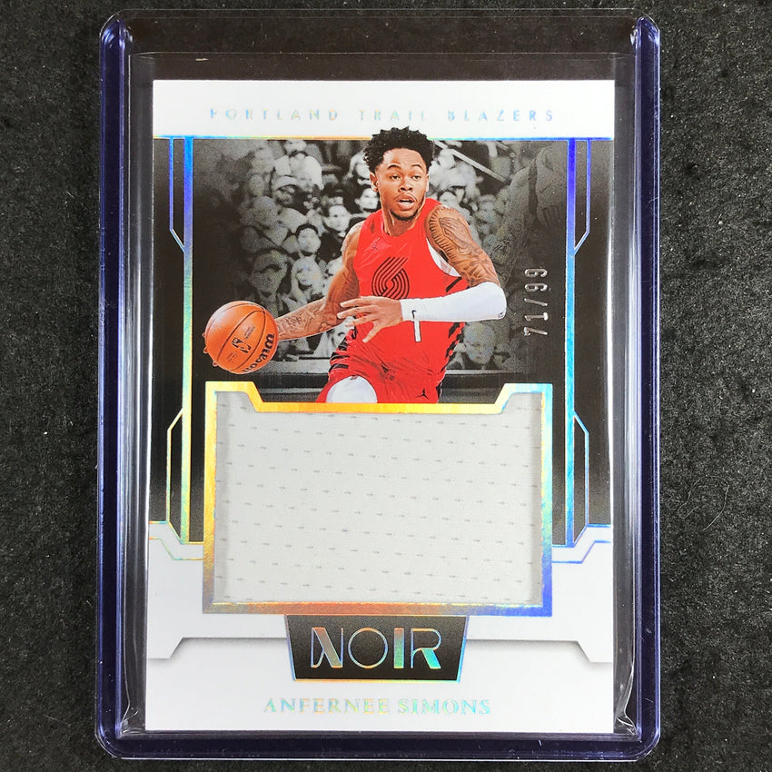2023-24 Noir NBA ANFERNEE SIMONS Jumbo Material Jersey Relic 71/99