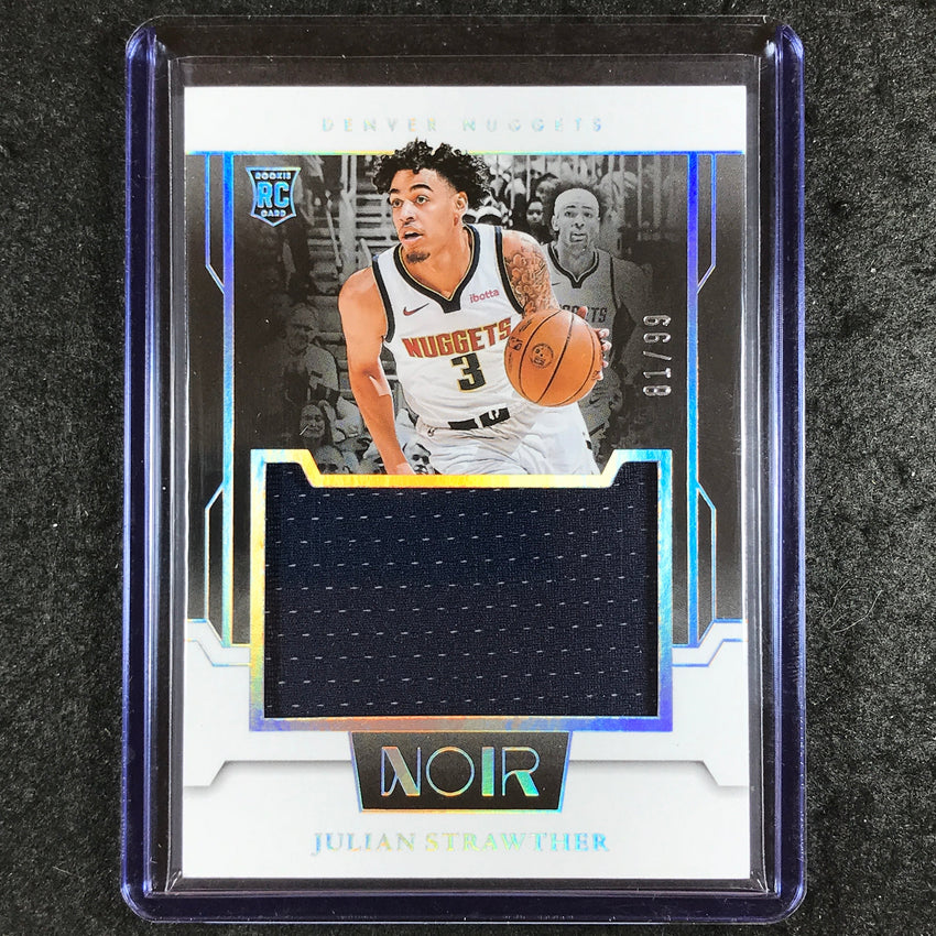 2023-24 Noir NBA JULIAN STRAWTHER Jumbo Material Rookie Jersey Relic 81/99