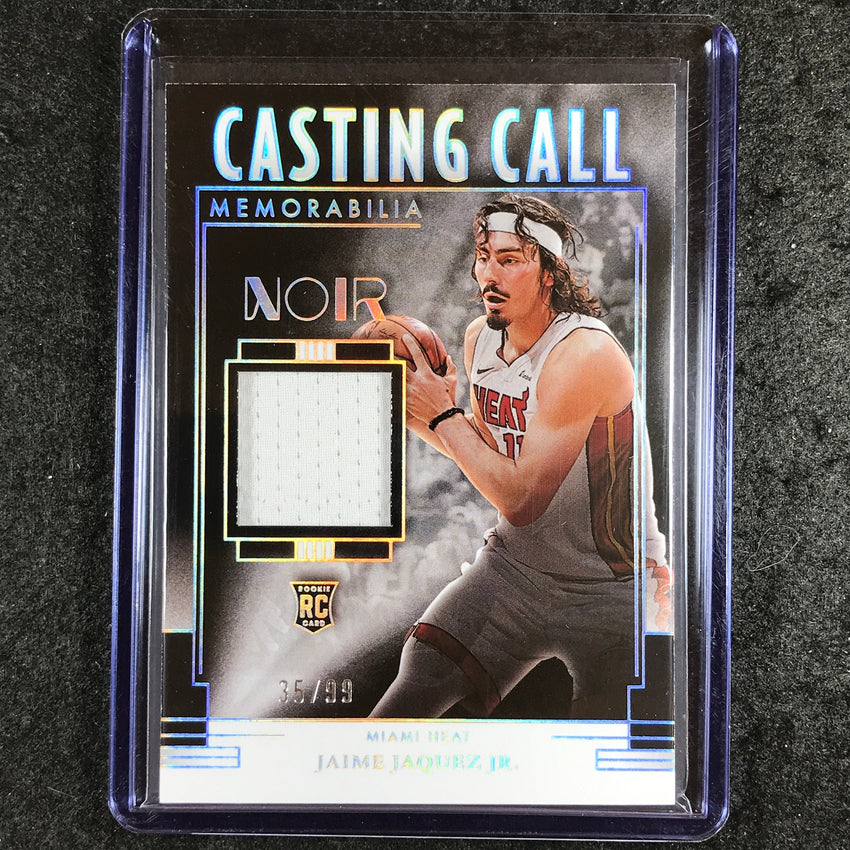 2023-24 Noir NBA JAIME JAQUEZ JR. Casting Call Memorabilia Rookie Jersey 35/99