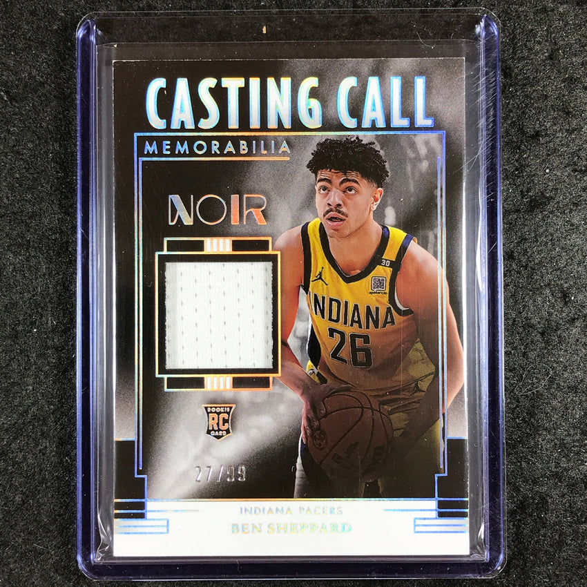 2023-24 Noir NBA BEN SHEPPARD Casting Call Memorabilia Rookie Jersey 27/99