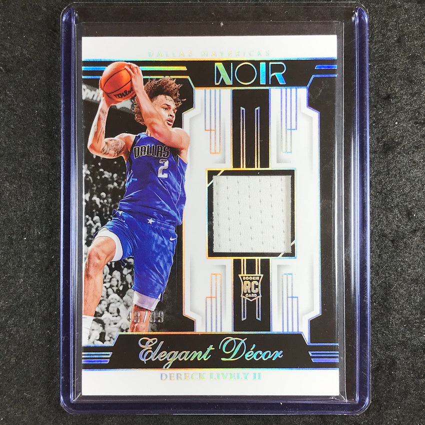 2023-24 Noir NBA DERECK LIVELY II Elegant Decor Rookie Jersey Relic 48/99