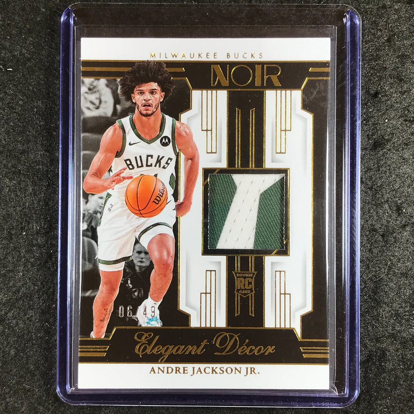 2023-24 Noir NBA ANDRE JACKSON JR. Elegant Decor Rookie Jersey Prime Gold 6/49