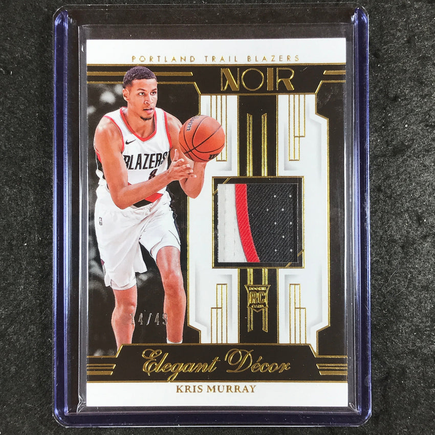 2023-24 Noir NBA KRIS MURRAY Elegant Decor Rookie Jersey Prime Gold 14/49