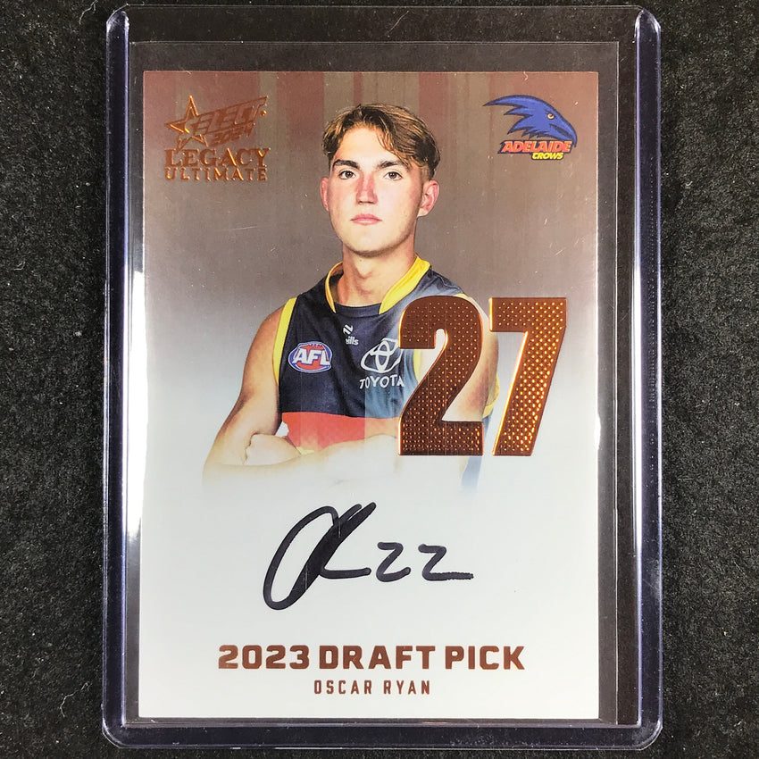 2024 Select AFL Legacy Ultimate OSCAR RYAN Draft Pick Signatures Copper 89/175