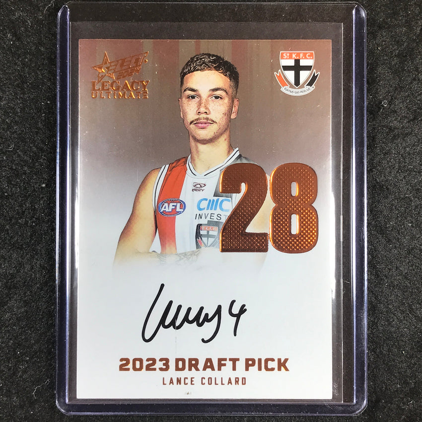 2024 Select AFL Legacy Ultimate LANCE COLLARD Draft Pick Signatures 50/175 #28