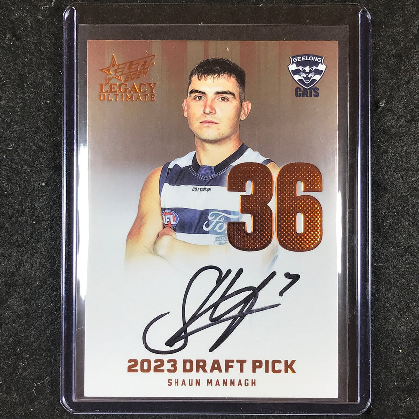 2024 Select AFL Legacy Ultimate SHAUN MANNAGH Draft Pick Signatures 83/175 #36