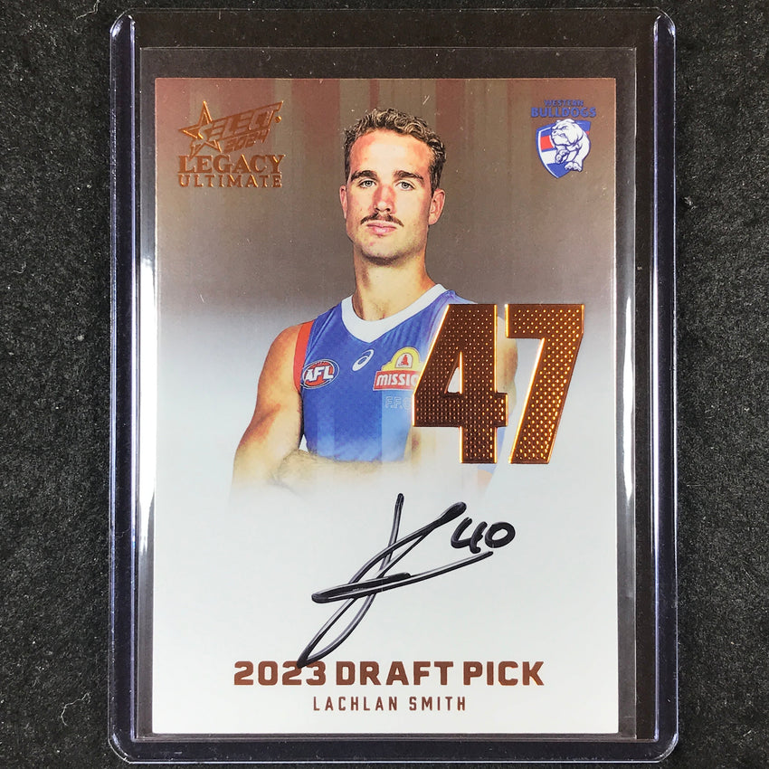 2024 Select AFL Legacy Ultimate LACHLAN SMITH Draft Pick Signatures 106/175 #47