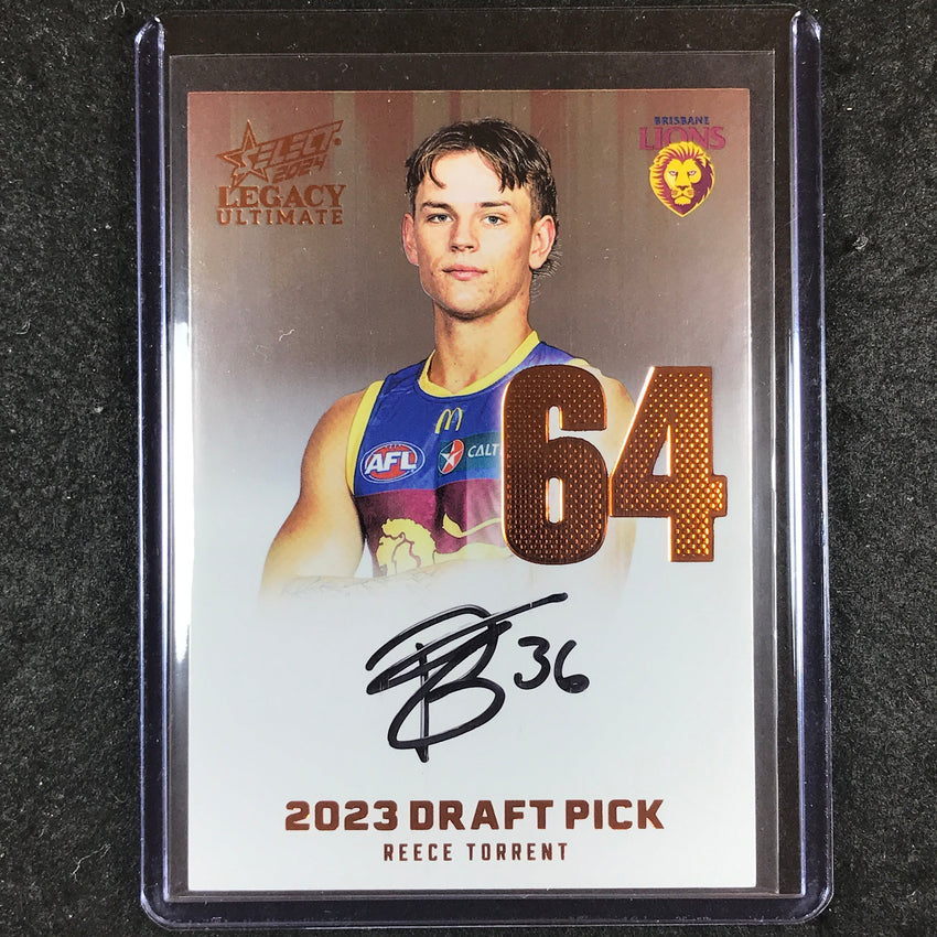 2024 Select AFL Legacy Ultimate REECE TORRENT Draft Pick Signatures 63/175 #64