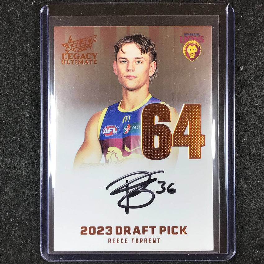 2024 Select AFL Legacy Ultimate REECE TORRENT Draft Pick Signatures 163/175 #64