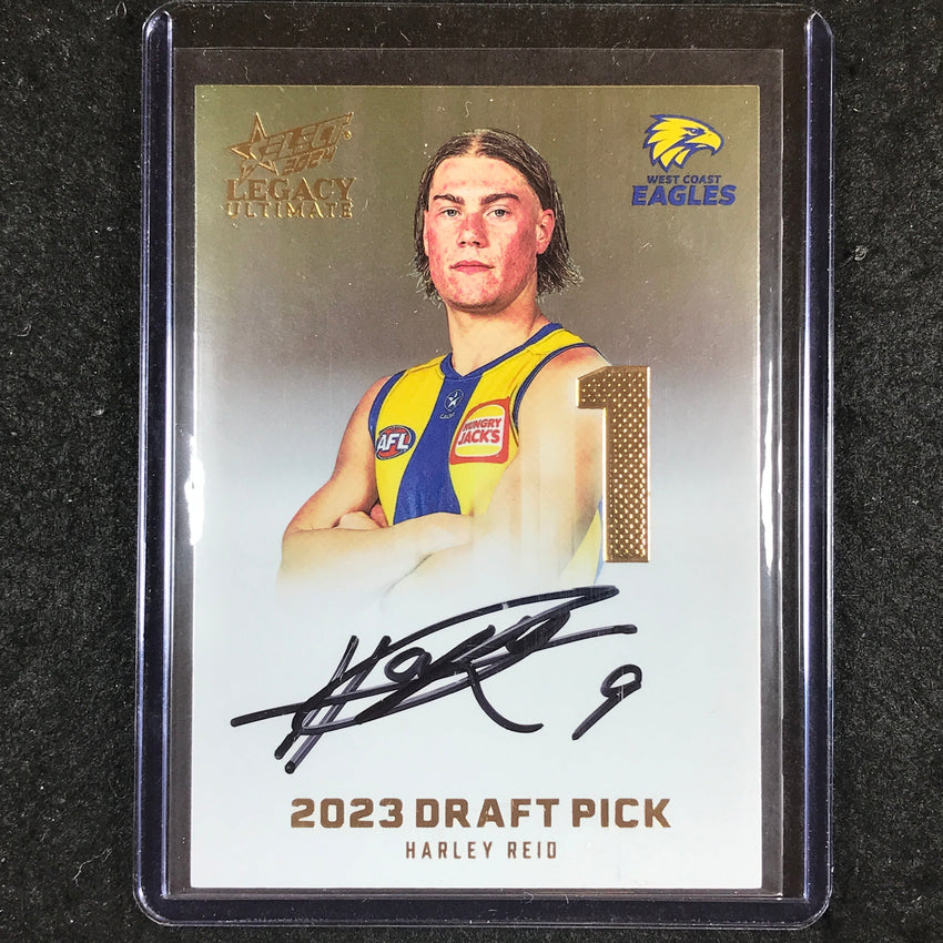 2024 Select AFL Legacy Ultimate HARLEY REID Draft Pick Signatures Gold 40/85 #1