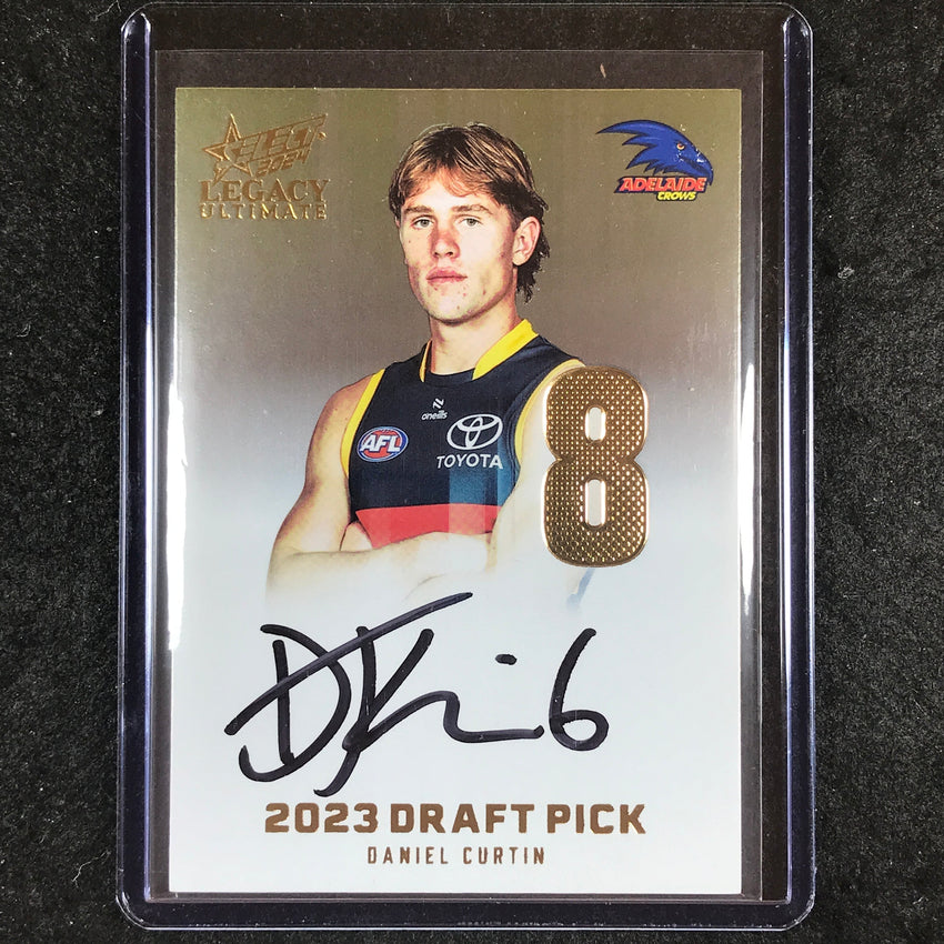 2024 Select AFL Legacy Ultimate DANIEL CURTIN Draft Pick Signatures Gold 30/85