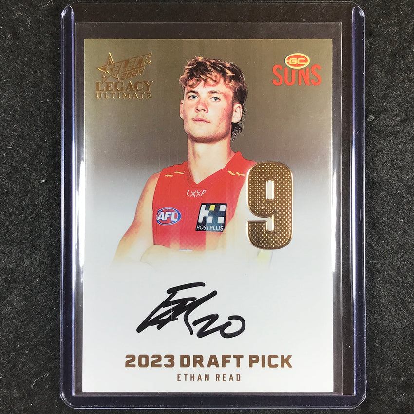 2024 Select AFL Legacy Ultimate ETHAN READ Draft Pick Signatures Gold 58/85 #9