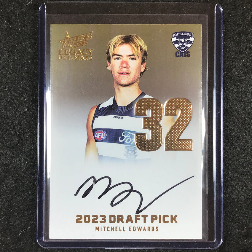 2024 Select AFL Legacy Ultimate MITCHELL EDWARDS Draft Pick Signatures 53/85 #32