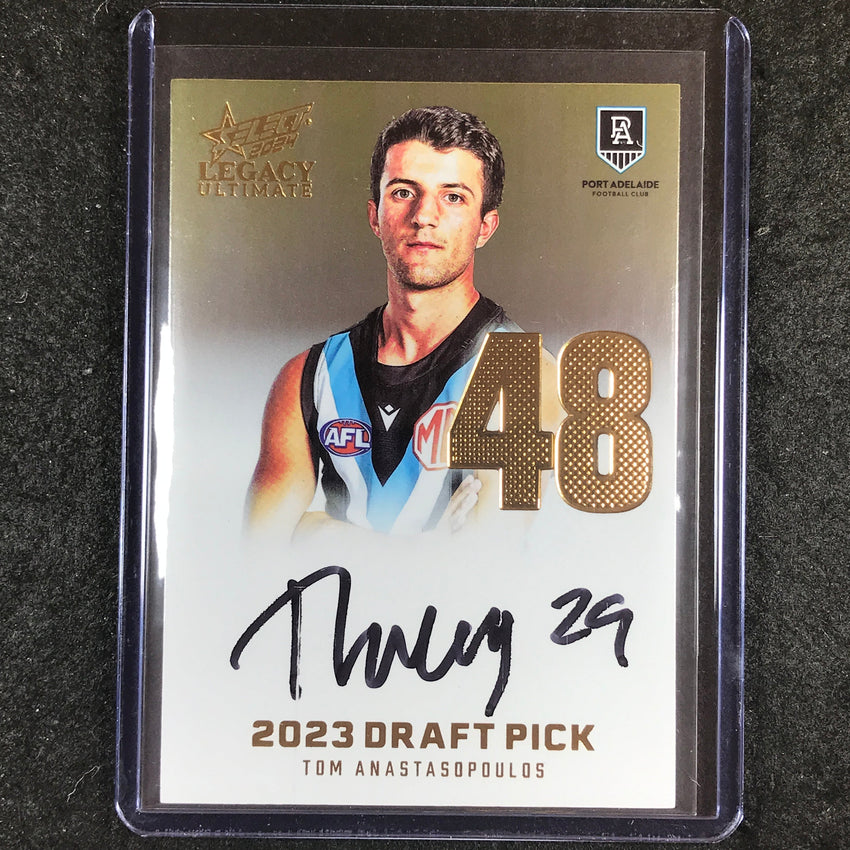 2024 Select AFL Legacy Ultimate TOM ANASTASOPOULOS Draft Pick Signatures 34/85