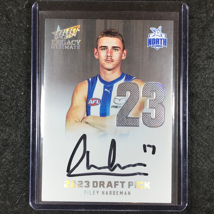 2024 Select AFL Legacy Ultimate RILEY HARDEMAN Draft Pick Signatures 25/40 #23