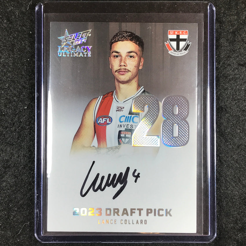 2024 Select AFL Legacy Ultimate LANCE COLLARD Draft Pick Signatures 27/40 #28