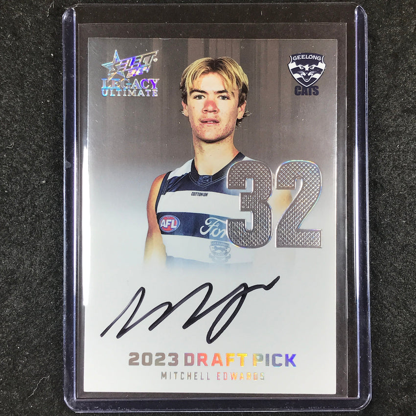 2024 Select AFL Legacy Ultimate MITCHELL EDWARDS Draft Pick Signatures 07/40 #32