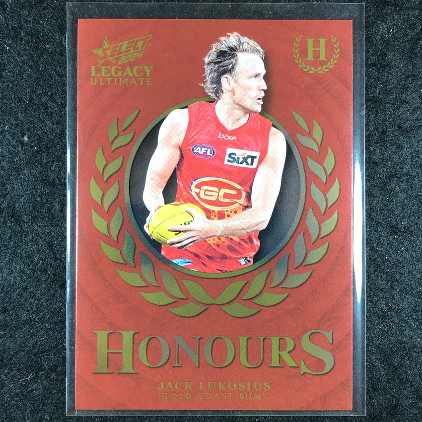 2024 Select AFL Legacy Ultimate JACK LUKOSIUS Honours 003/255 #96