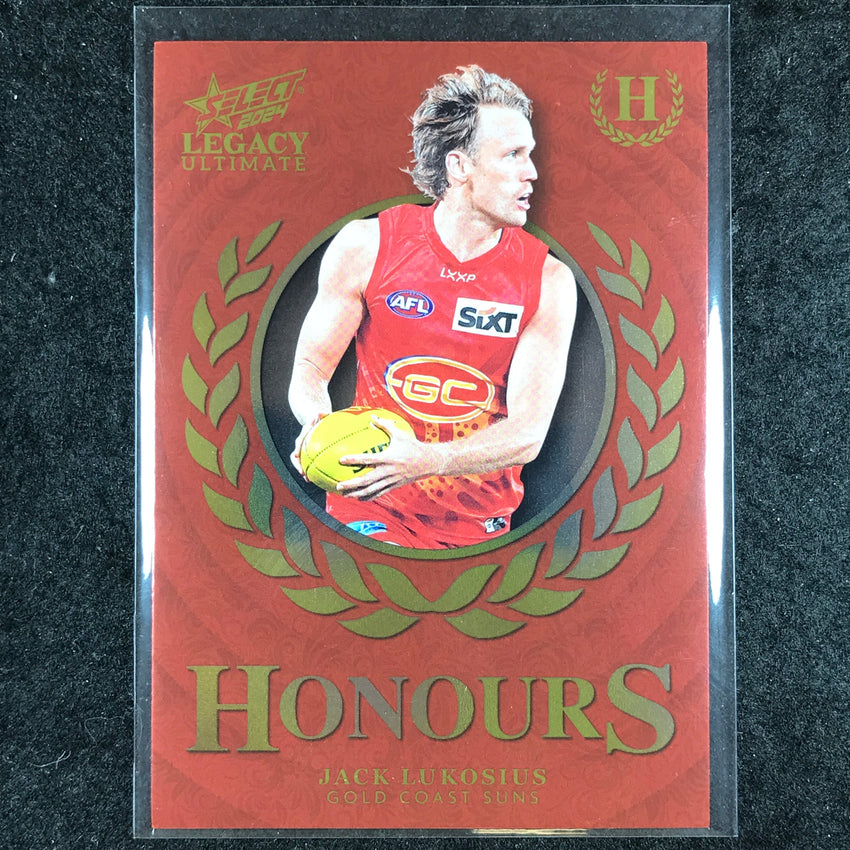 2024 Select AFL Legacy Ultimate JACK LUKOSIUS Honours 221/255 #96