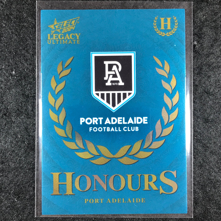 2024 Select AFL Legacy Ultimate PORT ADELAIDE LOGO Honours 187/255 #133