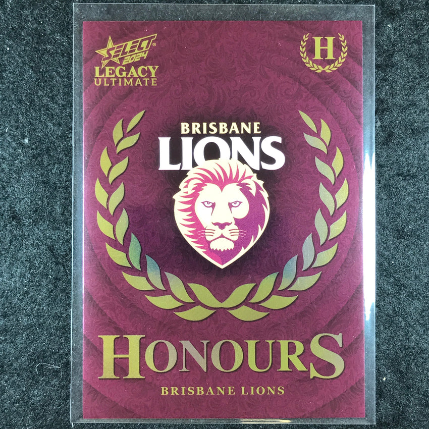 2024 Select AFL Legacy Ultimate BRISBANE LIONS LOGO Honours 114/255 #12
