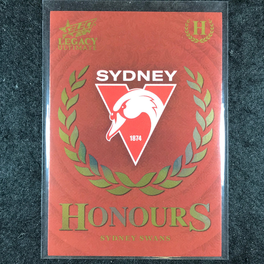 2024 Select AFL Legacy Ultimate SYDNEY SWANS LOGO Honours 227/255 #166