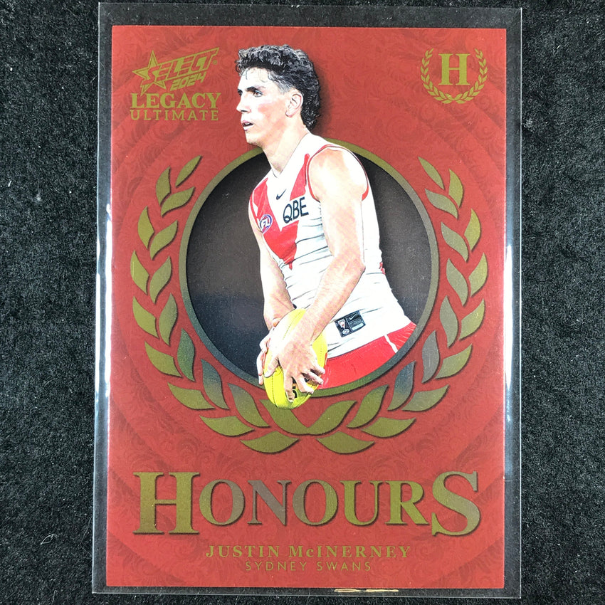 2024 Select AFL Legacy Ultimate JUSTIN MCINERNEY Honours 55/255 #174