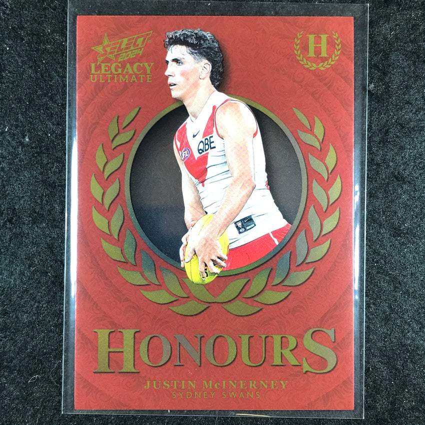 2024 Select AFL Legacy Ultimate JUSTIN MCINERNEY Honours 215/255 #174