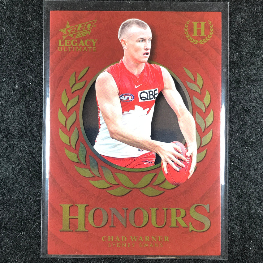 2024 Select AFL Legacy Ultimate CHAD WARNER Honours 146/255 #176