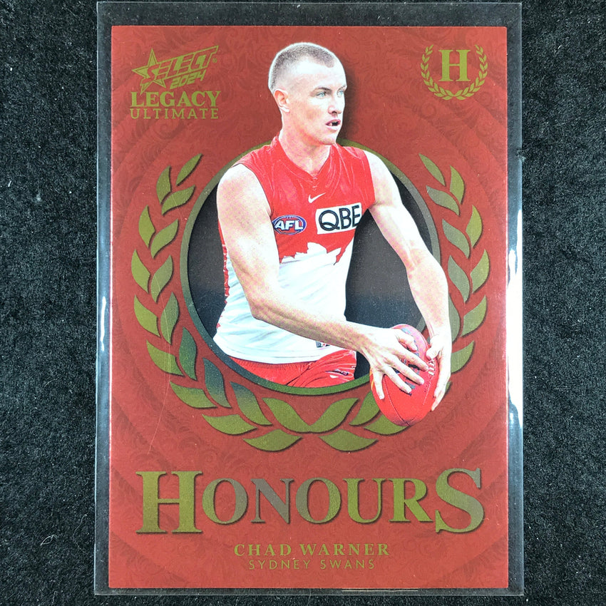 2024 Select AFL Legacy Ultimate CHAD WARNER Honours 159/255 #176