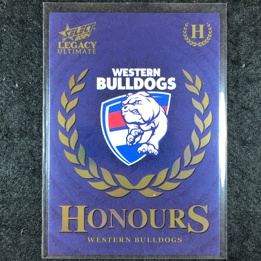 2024 Select AFL Legacy Ultimate WESTERN BULLDOGS LOGO Honours 253/255 #188