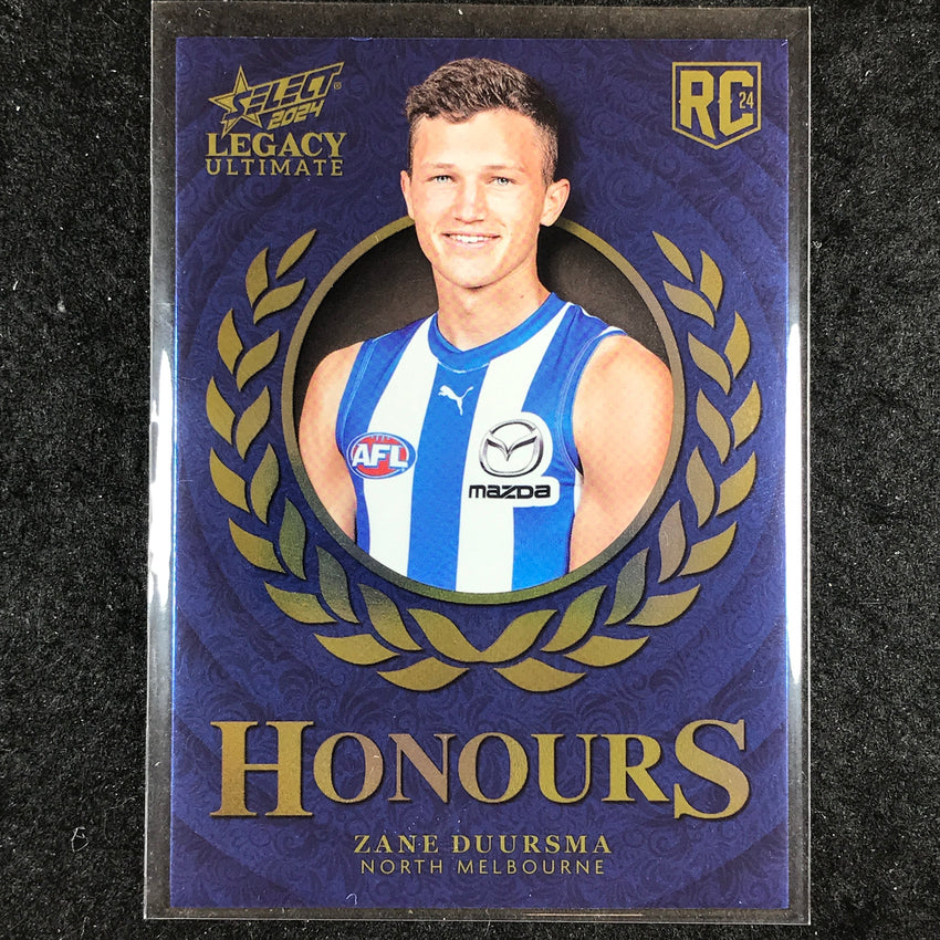 2024 Select AFL Legacy Ultimate ZANE DUURSMA Honours Rookie 79/255 #202