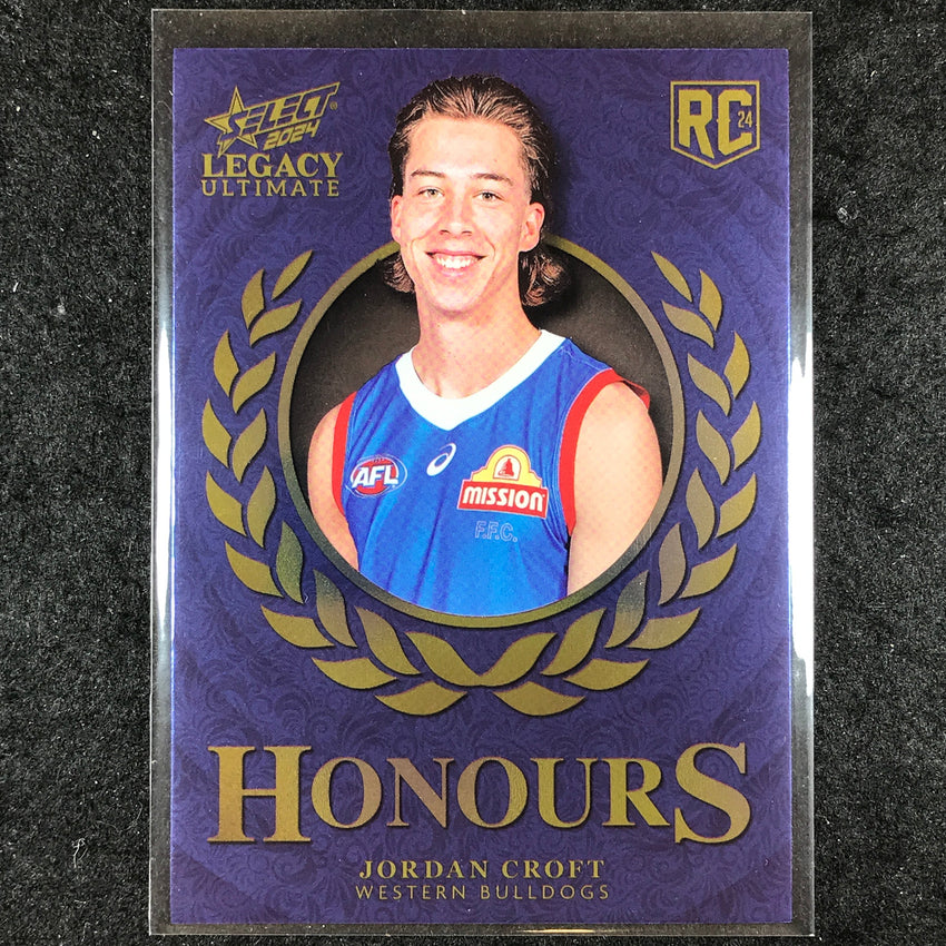 2024 Select AFL Legacy Ultimate JORDAN CROFT Honours Rookie 151/255 #213