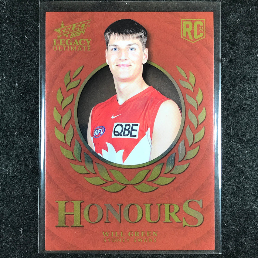 2024 Select AFL Legacy Ultimate WILL GREEN Honours Rookie 217/255 #214