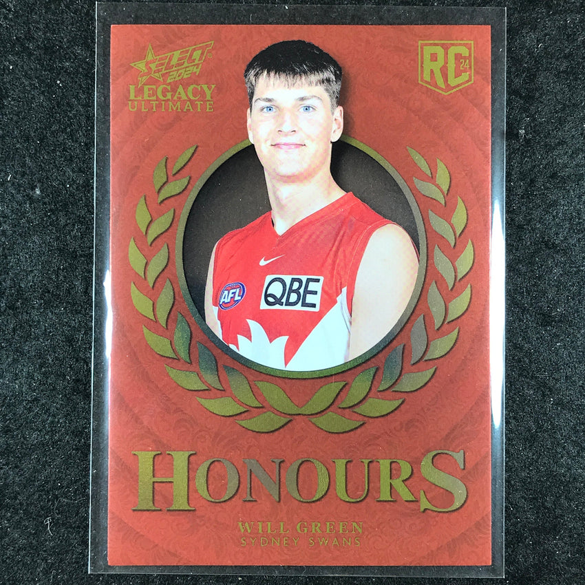 2024 Select AFL Legacy Ultimate WILL GREEN Honours Rookie 232/255 #214