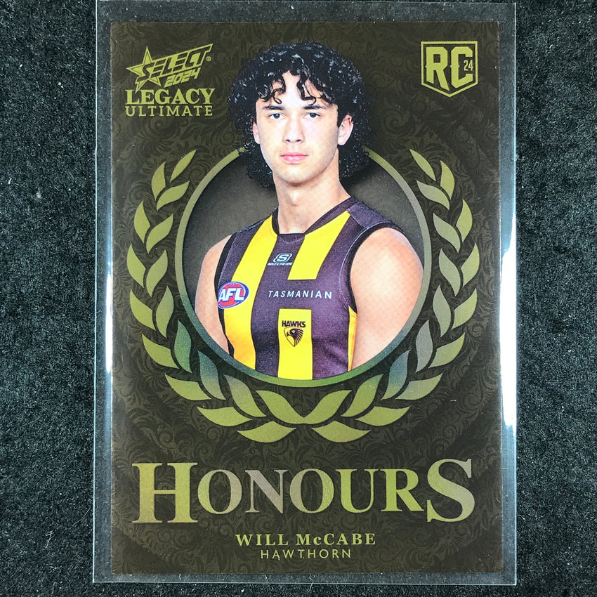 2024 Select AFL Legacy Ultimate WILL MCCABE Honours Rookie 199/255 #217
