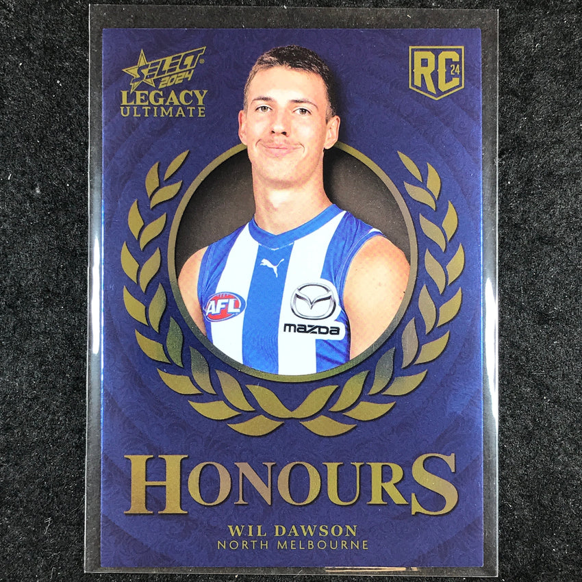 2024 Select AFL Legacy Ultimate WIL DAWSON Honours Rookie 125/255 #220